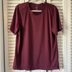 Jockey Men’s Maroon Workout T Shirt Size Large